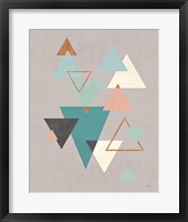 Abstract Geo II Gray Framed Print