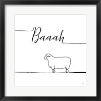 Underlined Farm VI Framed Print