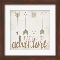 Framed Ready for Adventure Beige