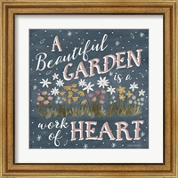 Framed 'Blooming Garden IV' border=