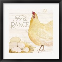 Framed 'Life on the Farm Chicken IV' border=