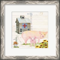 Framed 'Life on the Farm III' border=