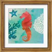 Framed 'Under the Sea I' border=