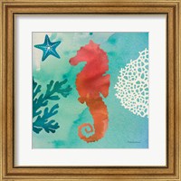 Framed 'Under the Sea I' border=