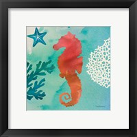 Framed 'Under the Sea I' border=