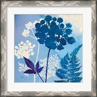 Framed 'Blue Sky Garden IV' border=