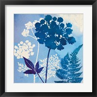 Framed 'Blue Sky Garden IV' border=