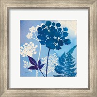 Framed 'Blue Sky Garden IV' border=