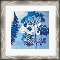 Framed 'Blue Sky Garden II' border=