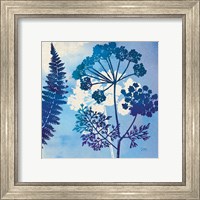 Framed 'Blue Sky Garden II' border=