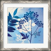 Framed 'Blue Sky Garden I' border=