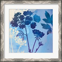 Framed 'Blue Sky Garden III' border=