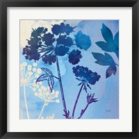 Framed 'Blue Sky Garden III' border=