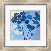 Framed 'Blue Sky Garden III' border=