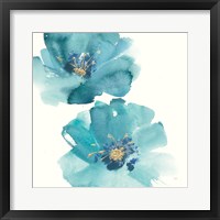 Framed Teal Cosmos III