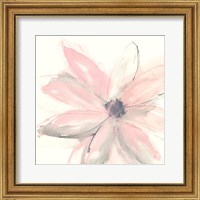 Framed 'Blush Clematis I' border=