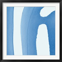 Framed 'Batik Blue IV' border=