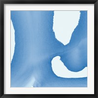 Framed 'Batik Blue II' border=