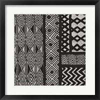 Framed 'Kuba Abstract II BW' border=