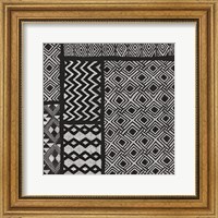 Framed 'Kuba Abstract I BW' border=