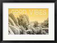 Ombre Adventure I Good Vibes Framed Print