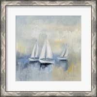 Framed 'Morning Sail II' border=