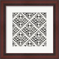 Framed 'African Wild Pattern II BW' border=