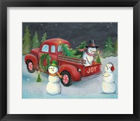 Christmas on Wheels II Light Framed Print