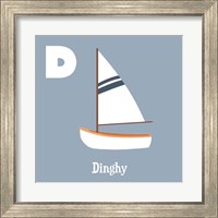 Framed 'Transportation Alphabet - D is for Dinghy' border=