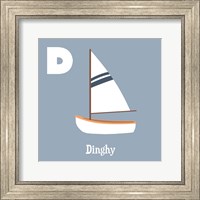 Framed 'Transportation Alphabet - D is for Dinghy' border=