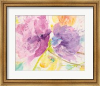 Framed 'Spring Abstracts Florals I' border=