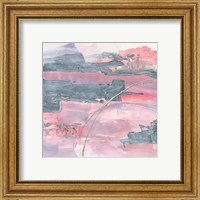 Framed 'Whitewashed Blush II' border=