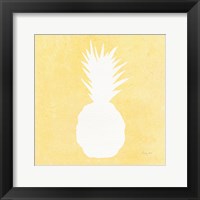 Tropical Fun Pineapple Silhouette II Framed Print