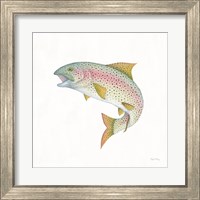 Framed 'Gone Fishin Rainbow' border=