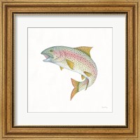 Framed 'Gone Fishin Rainbow' border=