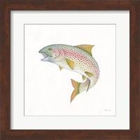 Framed 'Gone Fishin Rainbow' border=