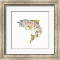 Framed 'Gone Fishin Rainbow' border=