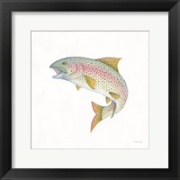 Framed 'Gone Fishin Rainbow' border=