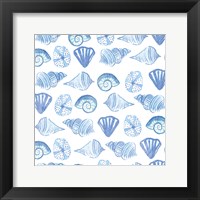 Coastal Birds Pattern IV Framed Print