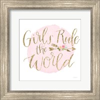 Framed 'Girl Power III' border=