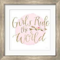 Framed 'Girl Power III' border=