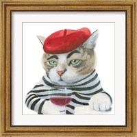 Framed 'Cattitude III' border=