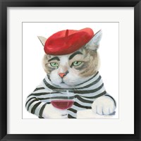 Framed 'Cattitude III' border=