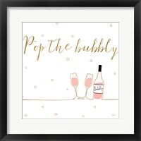 Underlined Bubbly VII Framed Print