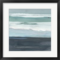Teal Sea I Framed Print