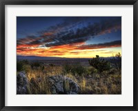 Framed Sunset in the Desert IV