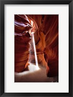 Sun Shining Through Canyon VI Framed Print