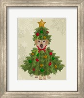 Framed Yellow Labrador, Christmas Tree Costume