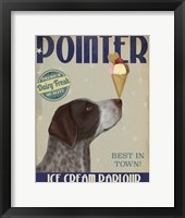 Framed German Shorthaired Pointer Ice Cream