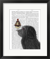 Framed Labradoodle, Black, Ice Cream